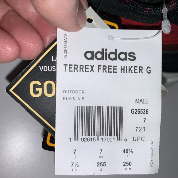Adidas Men's Terrex Free Hiker GTX Shoe 7.5 - Picture 10 of 12